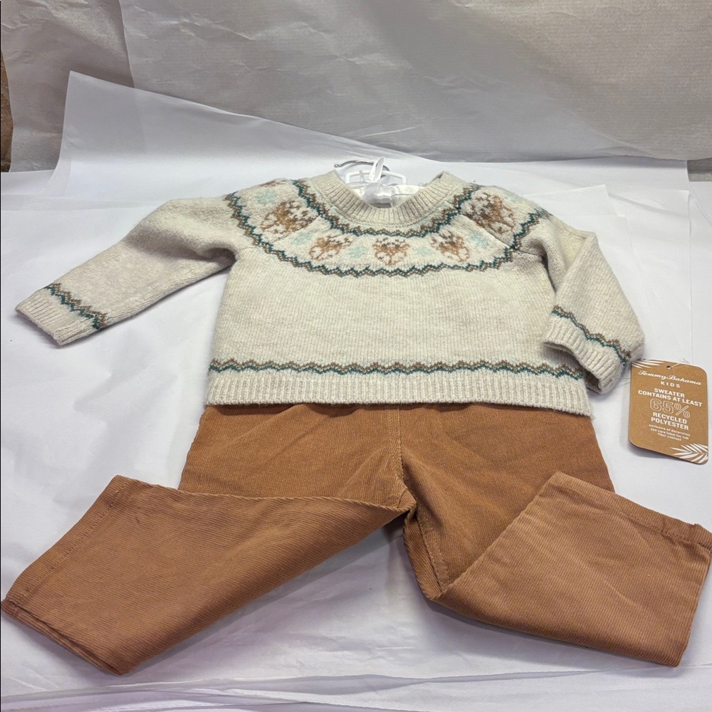 Tommy Bahama Infant 2 Piece Sweater Pants Set